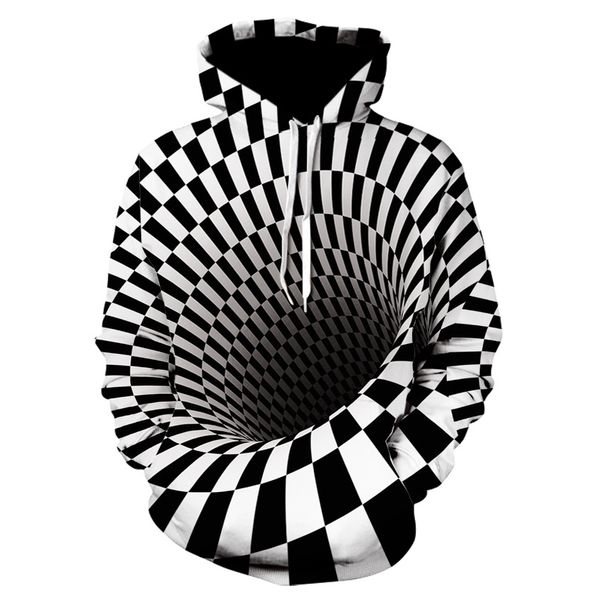 

men's women's hoodies european and american casual trend printed hooded sweatshirt fashion autumn pockets pullover hoodies s-3xl, Black