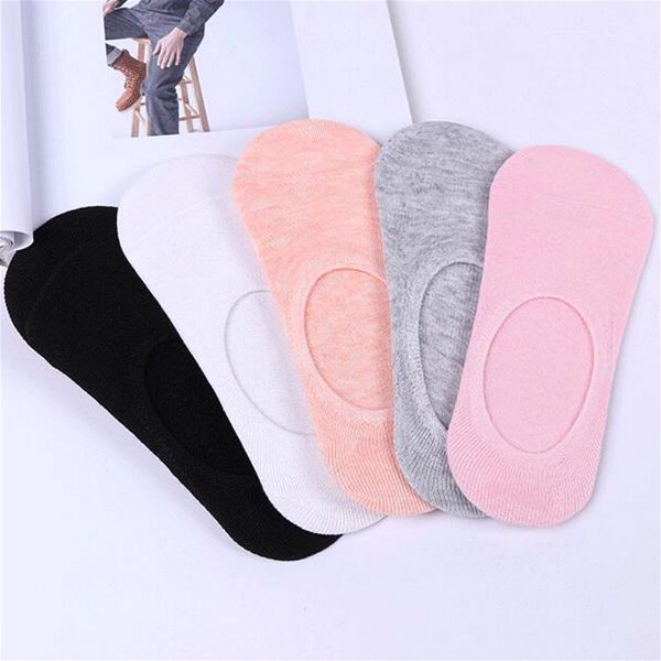 

2pcs boat socks women harajuku low cut ankle short socks seamless cotton summer anti slip 35, Black;white