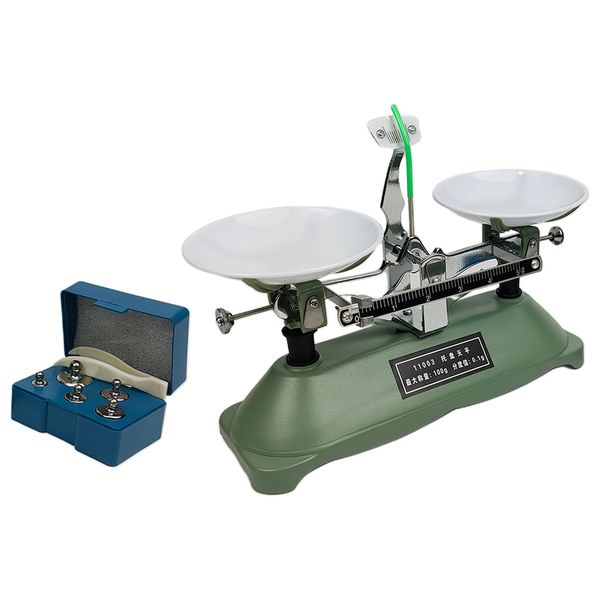 

1pc 100g table balance scale physics teaching lab supplies 1/10g w/ tray