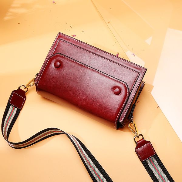 

woman handbag 100% genuine leather shoulder brown handbags small bags for women
