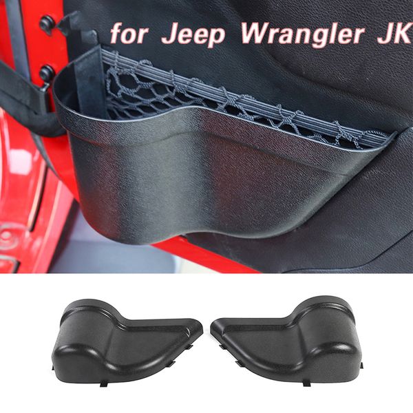 

2pcs car front door storage box car interior stowing tidying for wrangler jk 2011-2017 2 4 door net pocket auto parts
