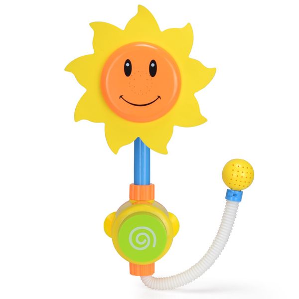 

baby funny water game bath toy bathing tub sunflower shower faucet spray water spout play swimming bathroom bath toys for kids