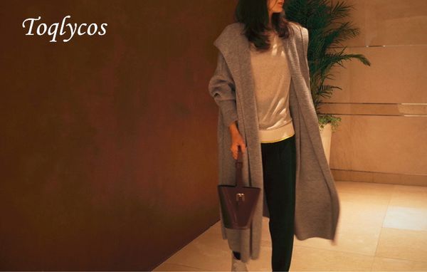

autumn winter new fund solid color sweater big coat in long loose show thin cardigan 276, White;black