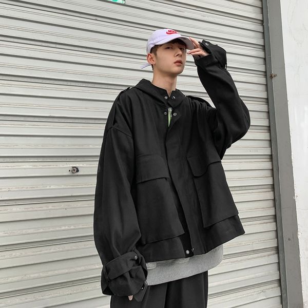 

2019 winter new loose japanese korean version of the wild network red temperament handsome student denim jacket, Black;brown