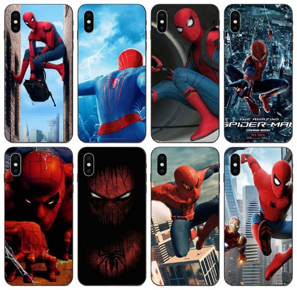 

[tongtrade] spiderman marvel superheroes case for iphone 11 pro x xs max 6s 5s 5c 5 4s 4 galaxy core 8262 prime honor 7x v8 v10 lg k7 case