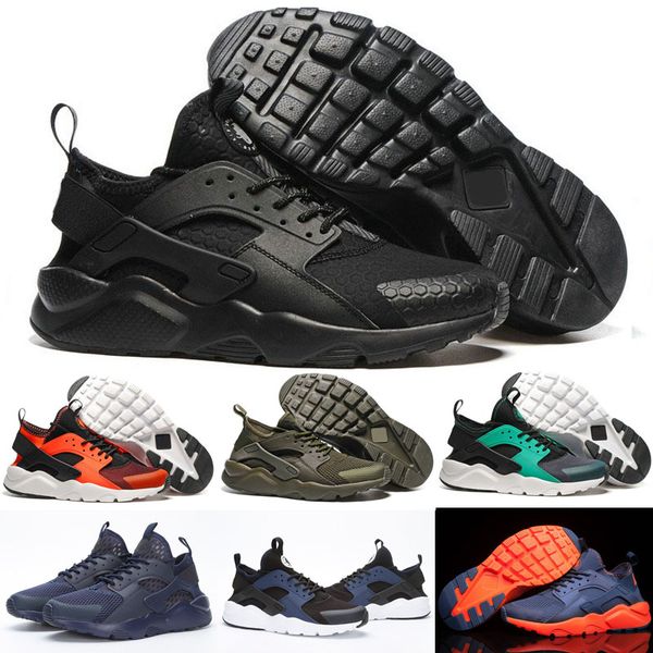 

2019 Air Huarache 4 Men Women Outdoor Shoes All White Huraches Zapatos Ultra Breathe Huaraches Mens Trainers Hurache Sports Sneakers