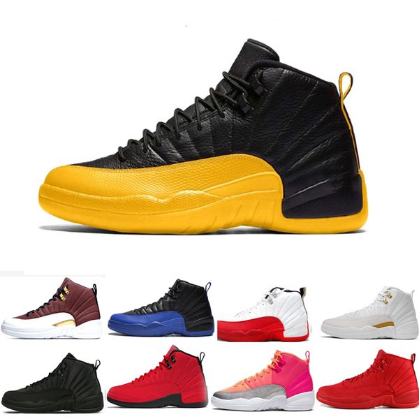 

баскетбольная обувь утепленных wntr gym красный flu игры royal мяч горячий пунш университет золото синий 12 12s белые такси мужчин спортивны