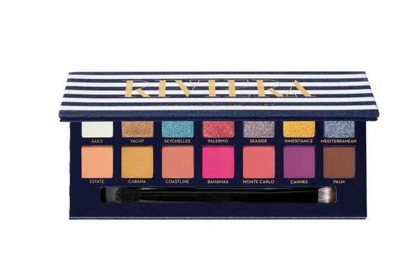 

Stock new brand co metic riviera 14 color eye hadow palette himmer matte eye hadow makeup beauty oft novina modern prim eye hadow