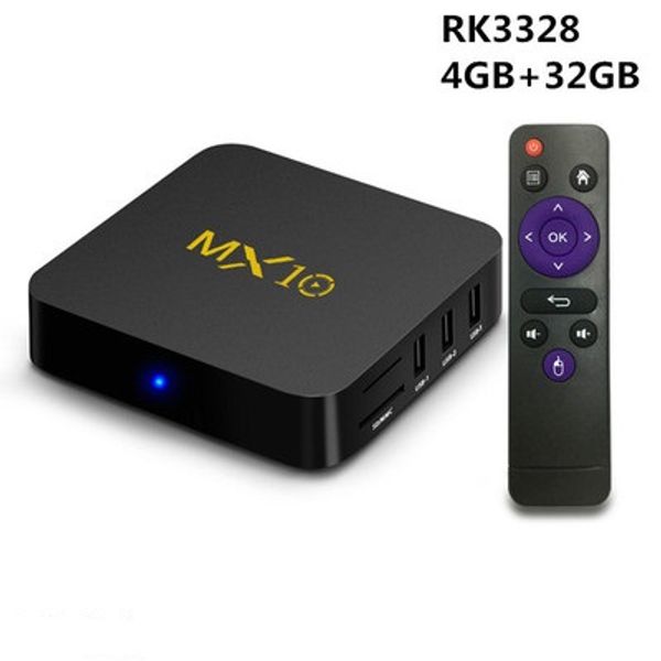 

android 8.1 tv box mx10 4gb ram 32gb rom rk3328 quad core 2.4g wifi hd 4k smart media player