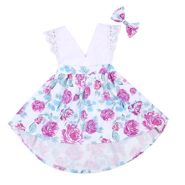 

us toddler kids baby girls clothes sister matching floral jumpsuit romper dress outfits 0-7t, White