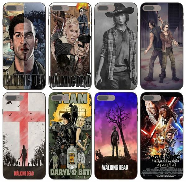 

tongtrade] tv the walking dead zombie case for iphone 8 7 6s 5s plus x xs 11 pro max galaxy a8 a9 s10 s9 huawei nova 5t redmi note 4x case
