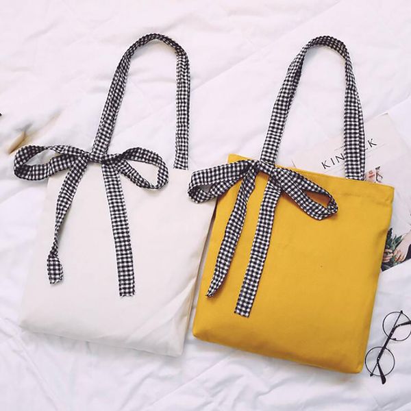 

women student harajuku small fresh belt bow girl soft joker canvas shoulder bag student leisure school bag
