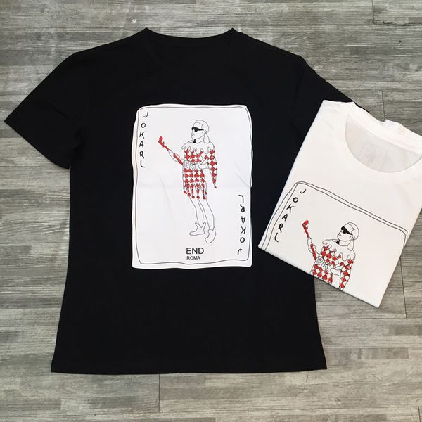 

весна лето 19ss luxury европа италия joker roma tshirt мода мужчины женщины футболка casual cotton tee, White;black