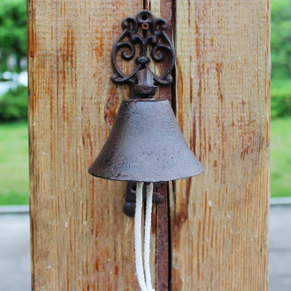 2019 Cast Iron Welcome Dinner Bell Old Key Style Antique Retro