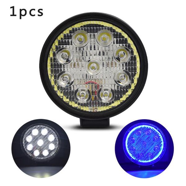 

9-85v led work light 27w white aluminum alloy round replacement universal