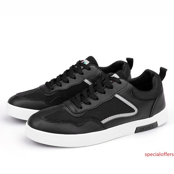

x21 man spring casual shoes breathable light men lace-up new women s leather shoes wild personality shoes fashion big size 39-46, Black