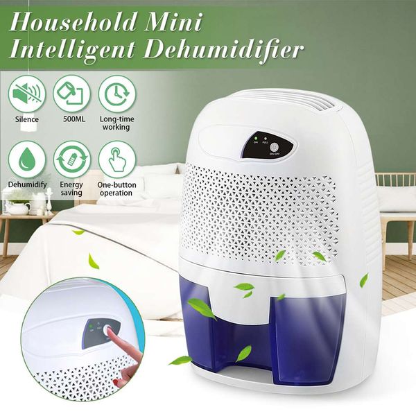 

mini dehumidifier air dryer moisture absorber electric air cooling dryer with 500ml water tank for home bedroom kitchen office