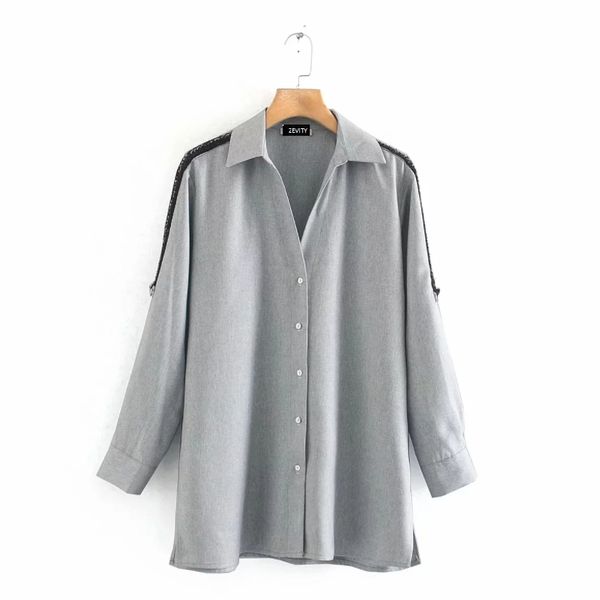 

women vintage ribbon patchwork roll up sleeve casual smock shirts blouse turn down collar business chemise, White