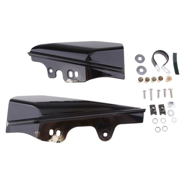 

black mid-frame air deflectors for harley cvo electra street glide 2009-2016