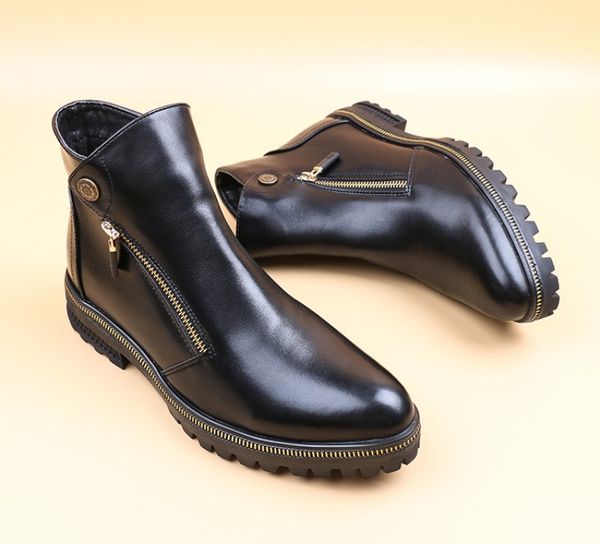 

martin boots designer leather vintage ankle boot men's boots snow boots autumn winter men's casual shoes luxury designer mens shoe, Black