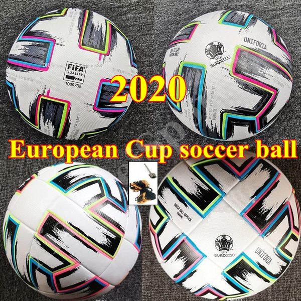 

european cup size 4 soccer ball 2020 final kyiv pu size 5 balls granules slip-resistant football ball