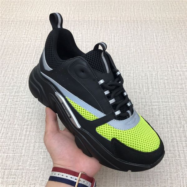 

couple luminous mesh shoes wild thick soles increased sneakers breathable luxury casual shoes sneakers ladies running shoes plus size:47 a11, Black