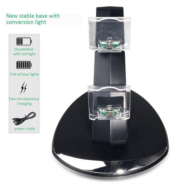

for ps4 controller charger dock dual usb charging stand station cradle for sony playstation 4 ps4 / ps4 pro /ps4 slim controller