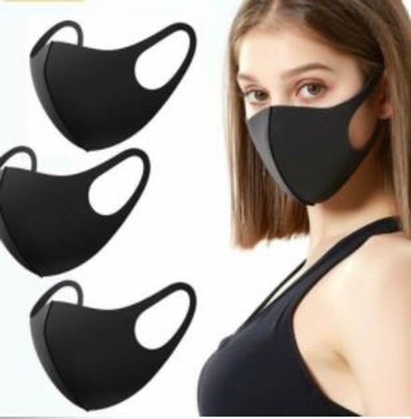 

reusable black cycling anti-dust mouth face health mask breathable anti haze flu face mouth mask filter respirator washable