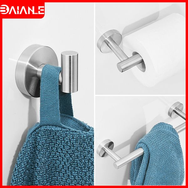 

towel bar set stainless steel towel rack hanging holder toilet paper holder wall mounted bathroom hook for towels hat coat rack