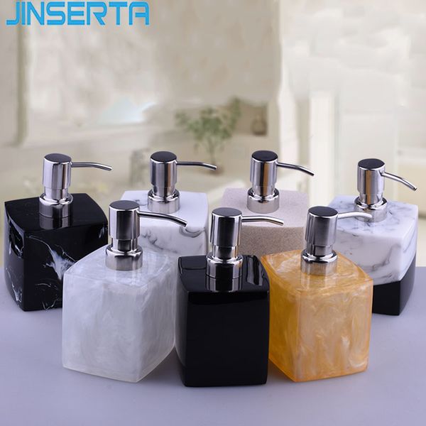 

jinserta marbled soap dispenser sub-bottle luxury home l bathroom hand sanitizer shampoo body wash press lotion bottle