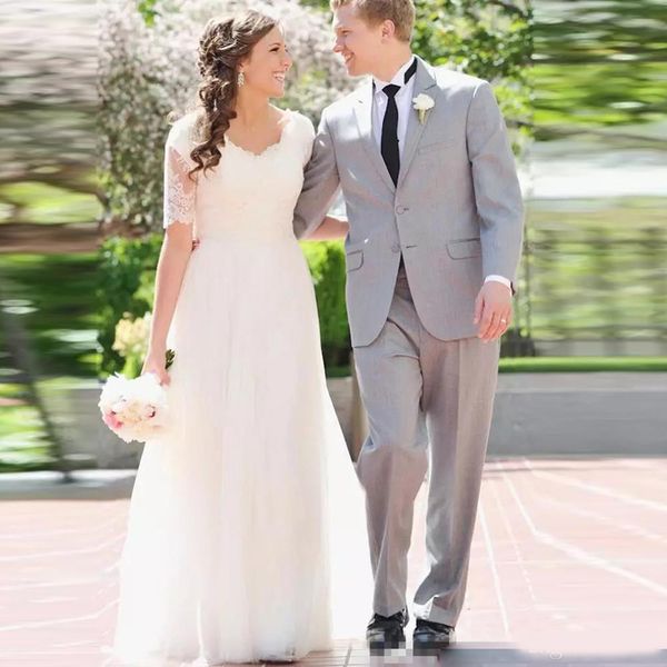 

sliver gary men's suit peaked lapel two piece wedding tuxedos 2 button three pocket groom wear (jacket+pants, Black;gray