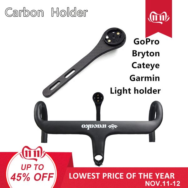 

2018 new carbon fiber bicycle road bike cycling mtb computer satch speedometer mount holder for garmin cateye bryton