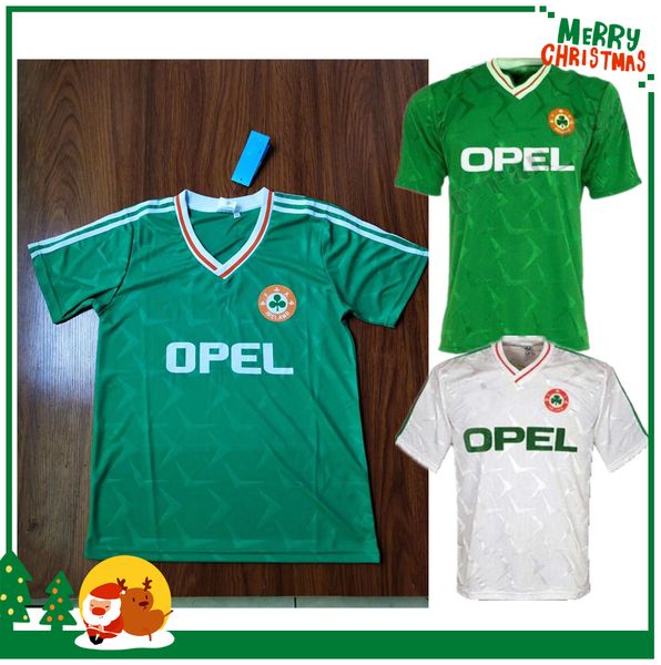 

1990 1992 Ireland RETRO Soccer Jerseys Republic of Ireland National Team Jersey 90 World cup Football kit soccer Shirt green