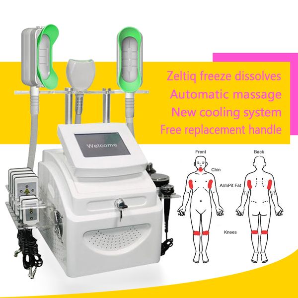

effective strong cryolipolysis device body vacuum slimming machine 3 cryo handle with replaceable head e fat spa use