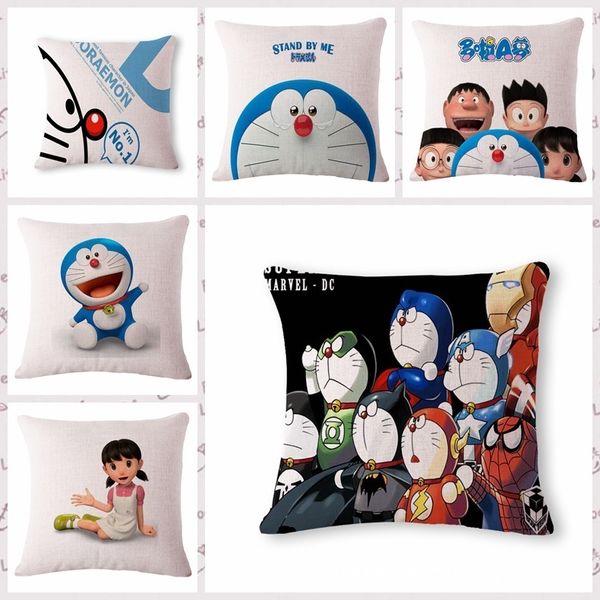 

interesting lovely jingle cat pattern cotton flax pillow back cushion cushion can customized