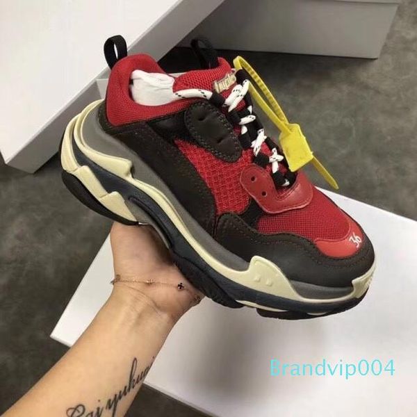 

2018 dad shoes 17fw tripe s womens comfort casual shoes mens daily lifestyle skateboarding shoe make old sports chaussures walking c23, Black