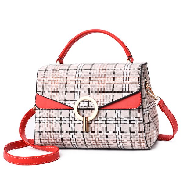 

bags for women 2019 plaid handbag british style designer shoulder bags ladies leather fashion messenger crossbody