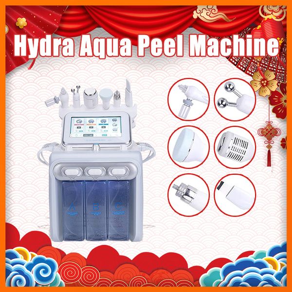 

2019 new spa beauty equipment h2-o2 hydra aqua peel machine water oxygen jet peel skin care scrubber bio face lift ultrasoni, Black;white