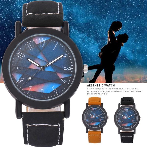 

fashion faux leather men wrist watch 2020 men watches creative constellation digital casual watch clock, Slivery;brown