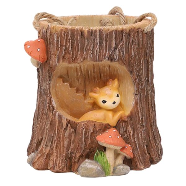 

fake swing stump resin succulent flower pot cacti plant container