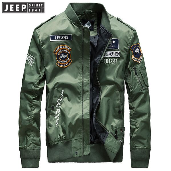 

spring autumn retro bomber jacket embroidery men casual baseball jacket fashion coat stand collar male clothing, Black;brown