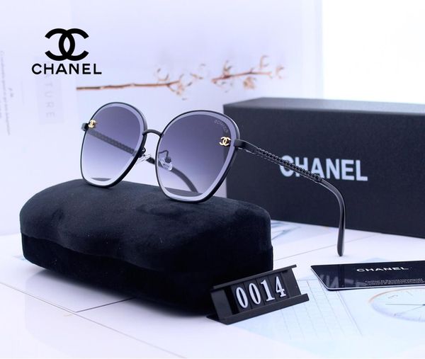

2019 new brand designer luxury womens sunglasses women sun glasses round sunglasses gafas de sol mujer lunette, Black