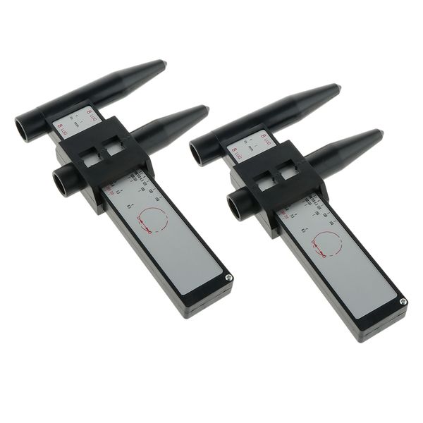 

2 pieces wheel pcd pattern gauge tool rim 4 5 6 8 holes lug measurement