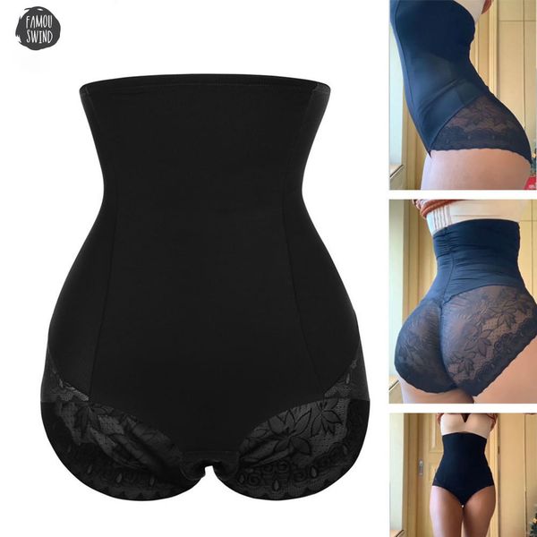 

women high waist body shaper butt lifter control pants slimming tummy belly waist butt lifter panties underwear, Black;white