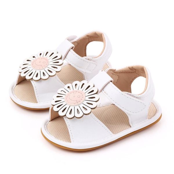 

2020 summer new cute girls princess sandals baby-play flowers sandals baby shoes summer leather clogs, Black;red