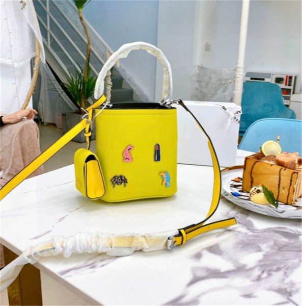 

Women Bucket Bag Fashion Buckle Strap Messenger Designer Shoulder Bag Luxury Handbag 6 colors CFY20050710