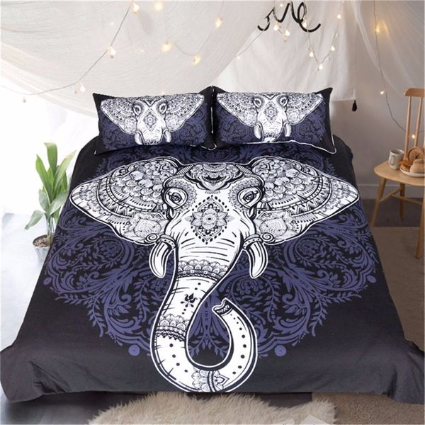 

elephant head home textile cartoon 3pcs bedding sets children's beddingset bed linen duvet cover bed sheet pillowcase set comfor