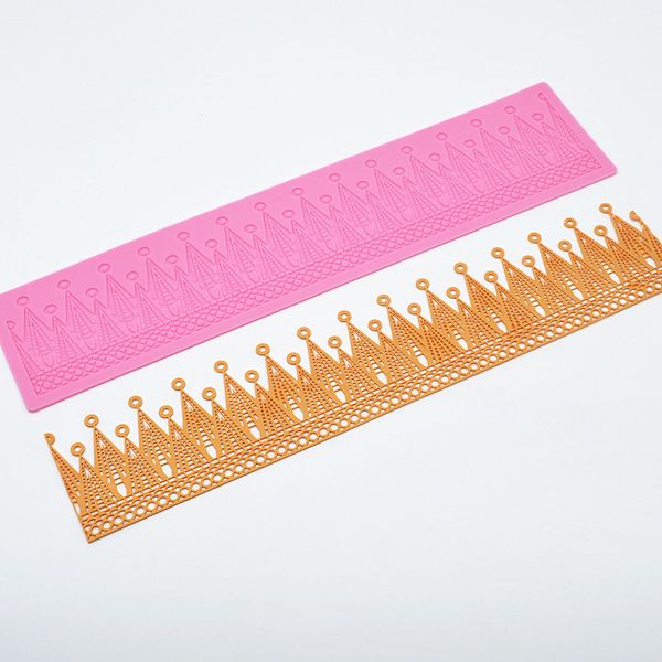 

crown silicone lace pad mold fondant cake decorating tools baking chocolate