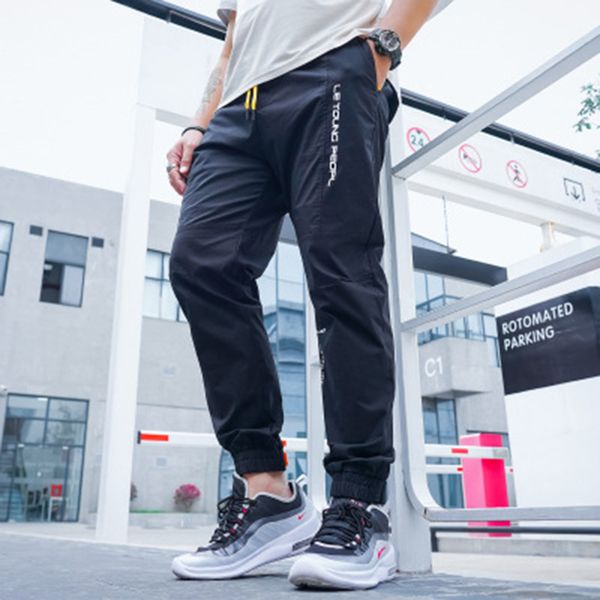 

плюс размер 6xl 7xl 2020 summer hip hop streetwear мужского письма joggers sweatpants люди способ вскользь эластичный пояс гаремного, Black