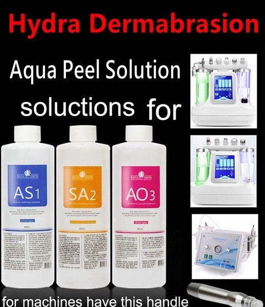 Aqua Peeling Solution 400ml Per bottiglia Hydra Dermoabrasione hydra facial machine serum Pulizia del viso Comedone Export Liquid